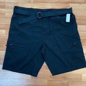 Men’s Black Cargo Shorts Size 42